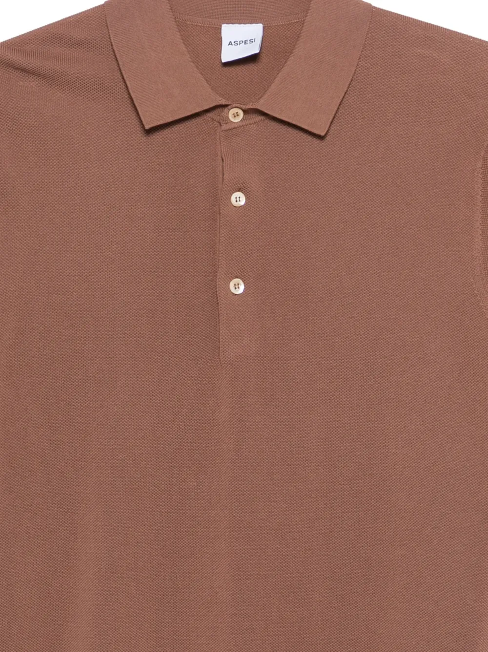  Aspesi Button Polo Shirt - Brown 