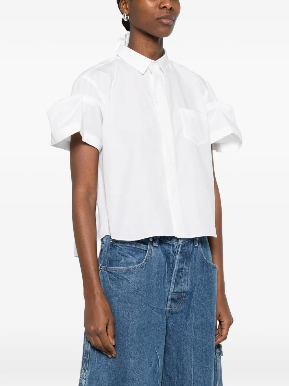  Sacai Short-sleeve Shirt - White 