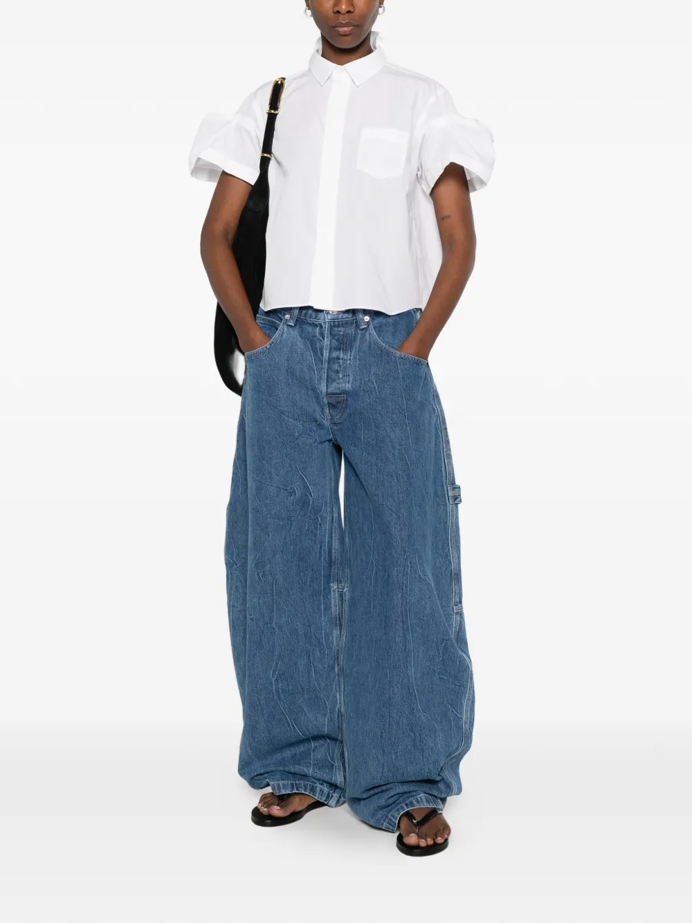  Sacai Short-sleeve Shirt - White 