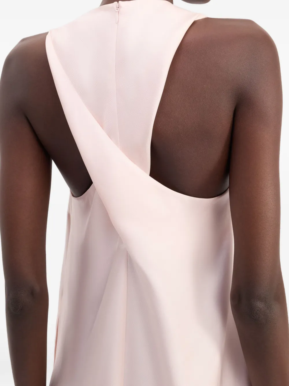 LouLou de Saison Paloma midi-jurk met gedraaide achterkant Roze