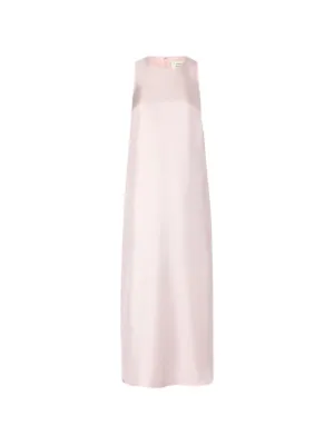 sophie et voila draped satin maxi dress Sophie et Voila - Draped Satin Maxi Dress - Ivory - FR 40