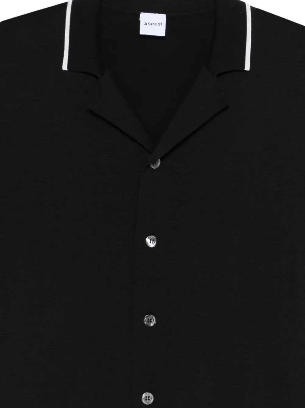  Aspesi Button Short-sleeve Shirt - Black 
