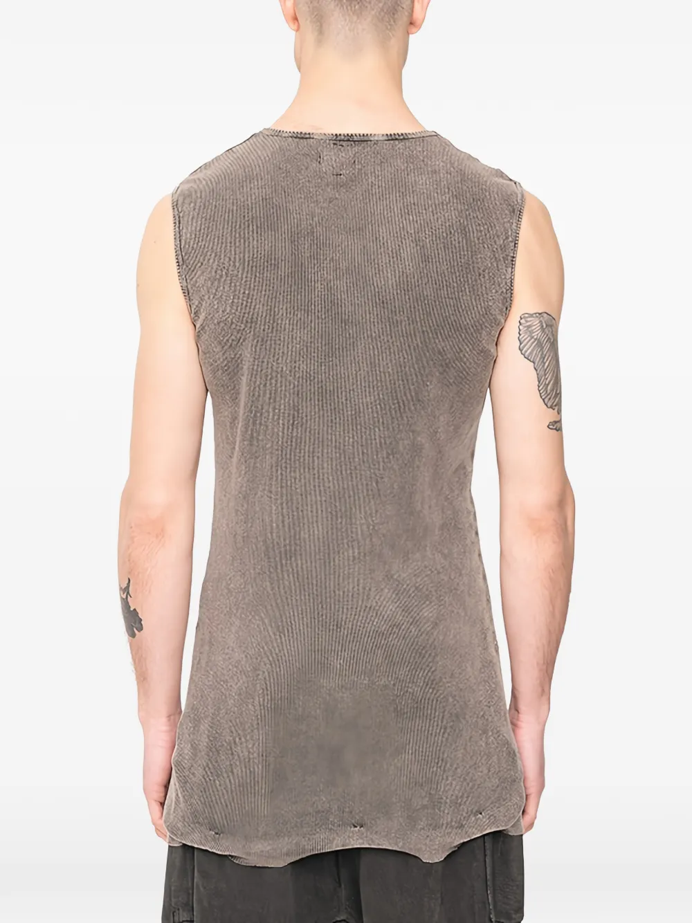  Md75 Knitted Sleeveless T-shirt - Grey 
