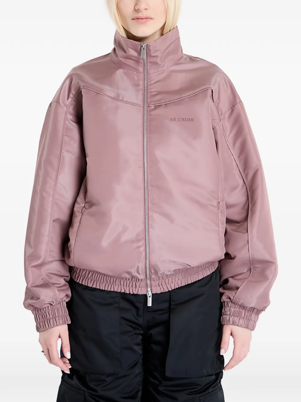 Jordan logo-embroidered jacket - Pink