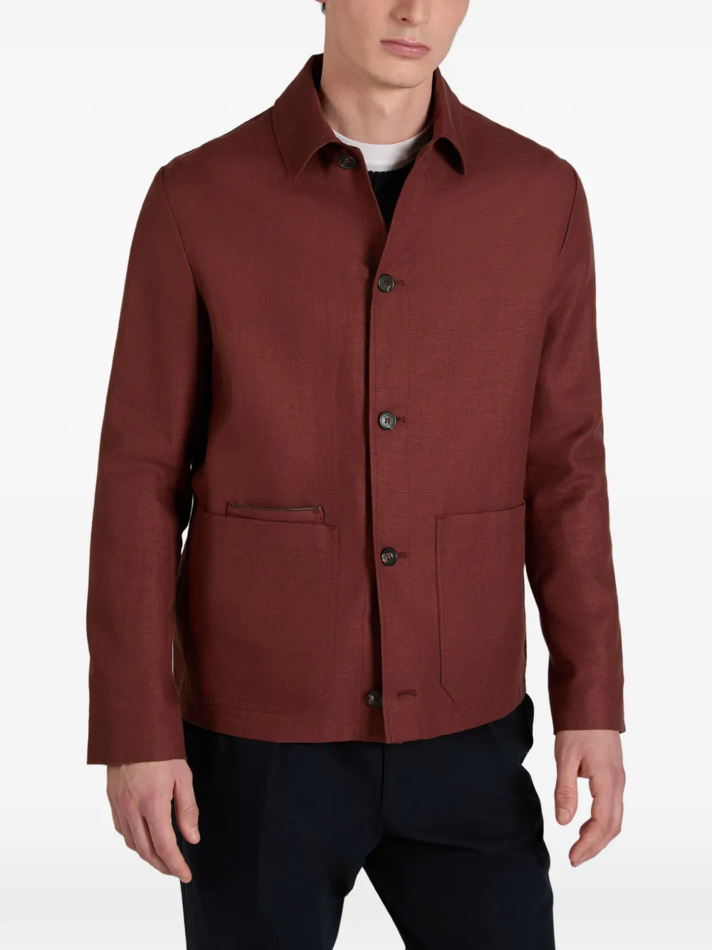  Slowear Single-breasted Blouson Jacket - Brown 