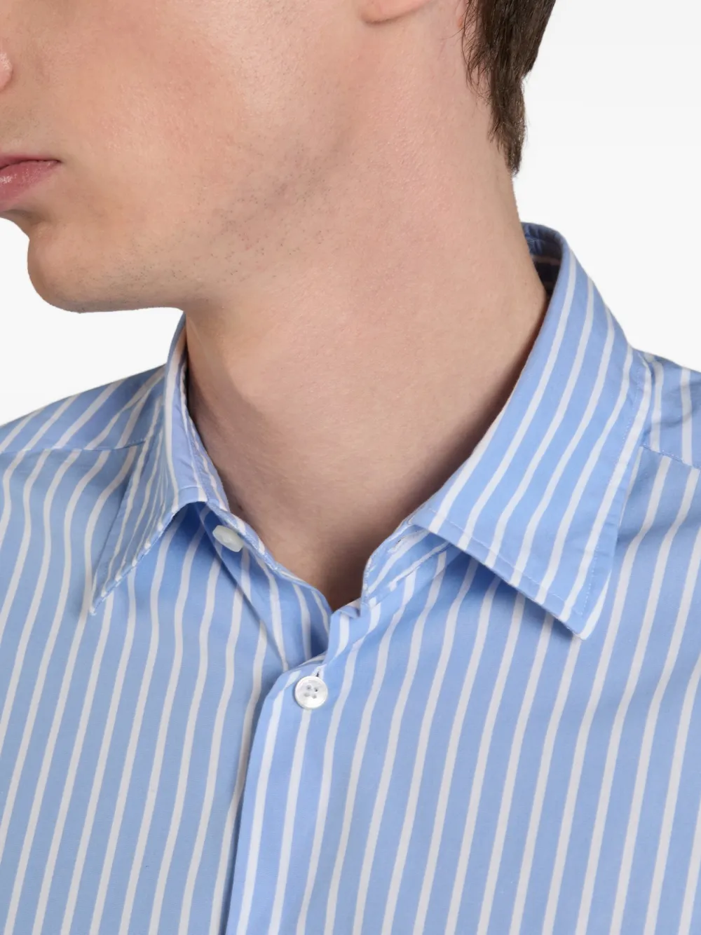 slowear Gestreept overhemd Blauw