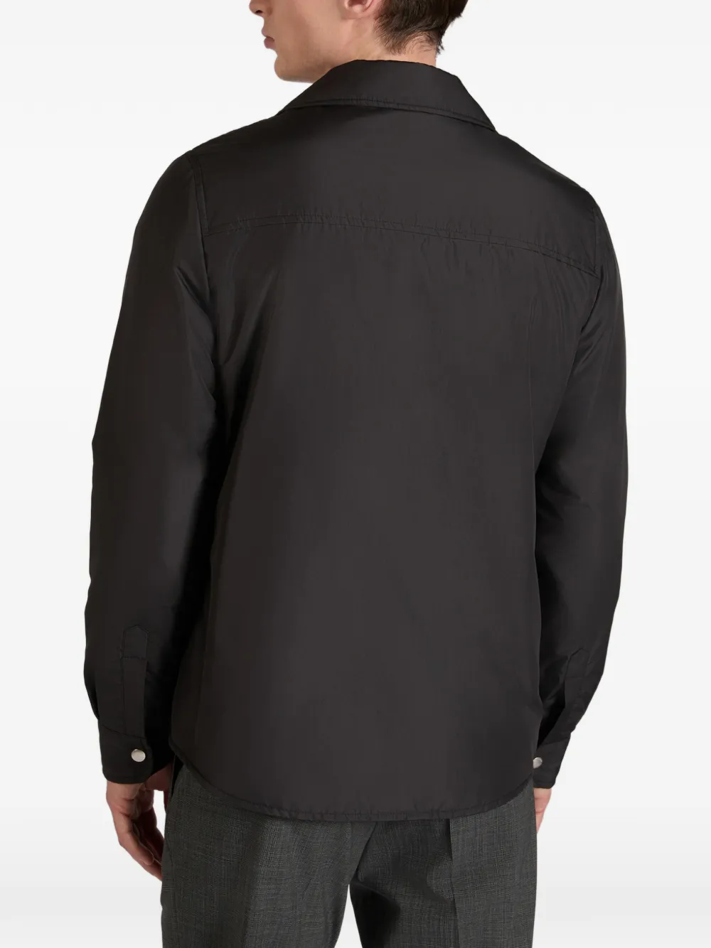 slowear Gewatteerd shirtjack Zwart
