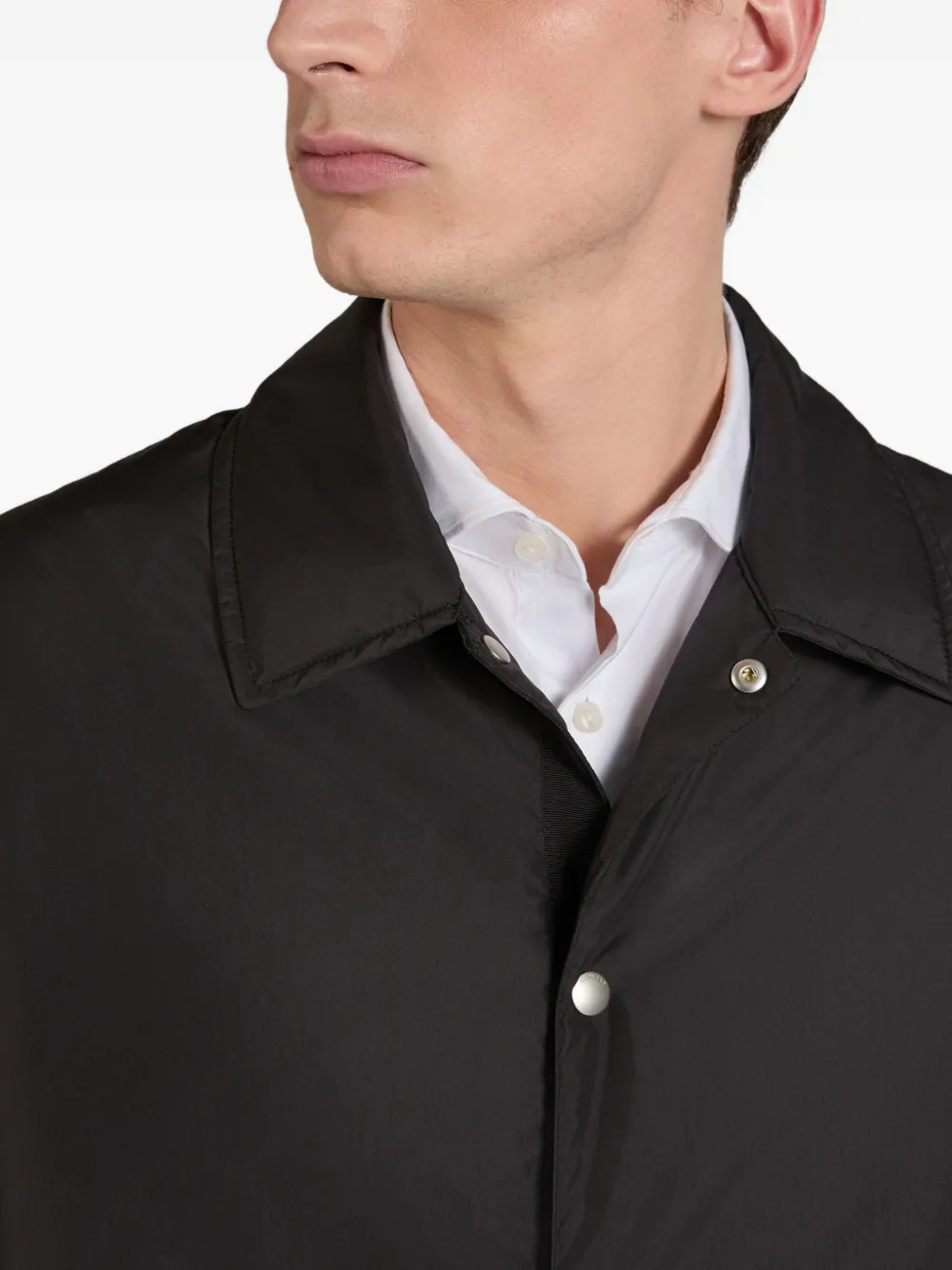 slowear Gewatteerd shirtjack Zwart