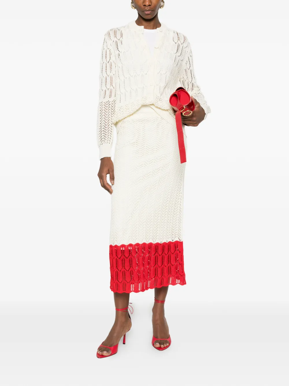  Jil Sander Openwork Cardigan - Neutrals 