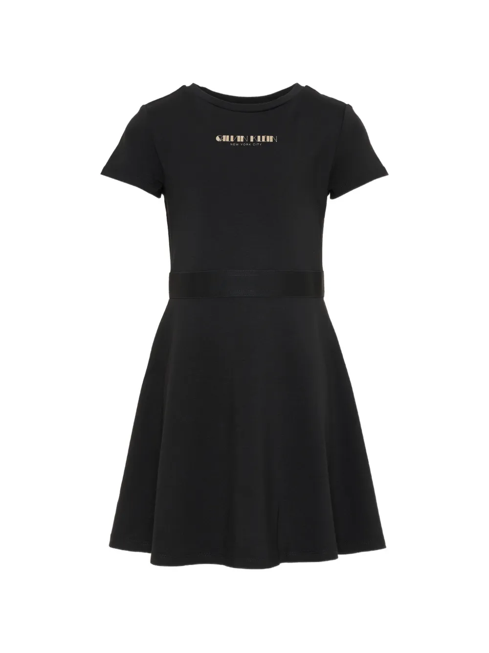 Calvin Klein Kids tonal-tape dress - Nero