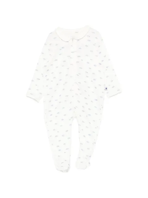 Petit Bateau Peter Pan-collar printed pajama