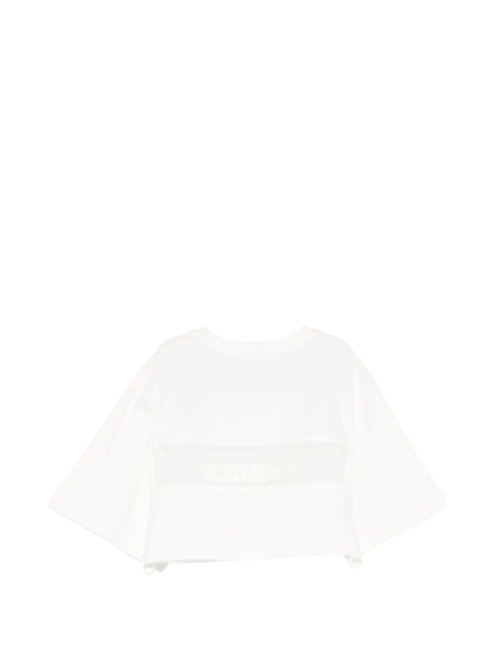 Elisabetta Franchi La Mia Bambina T-shirt met logo Wit