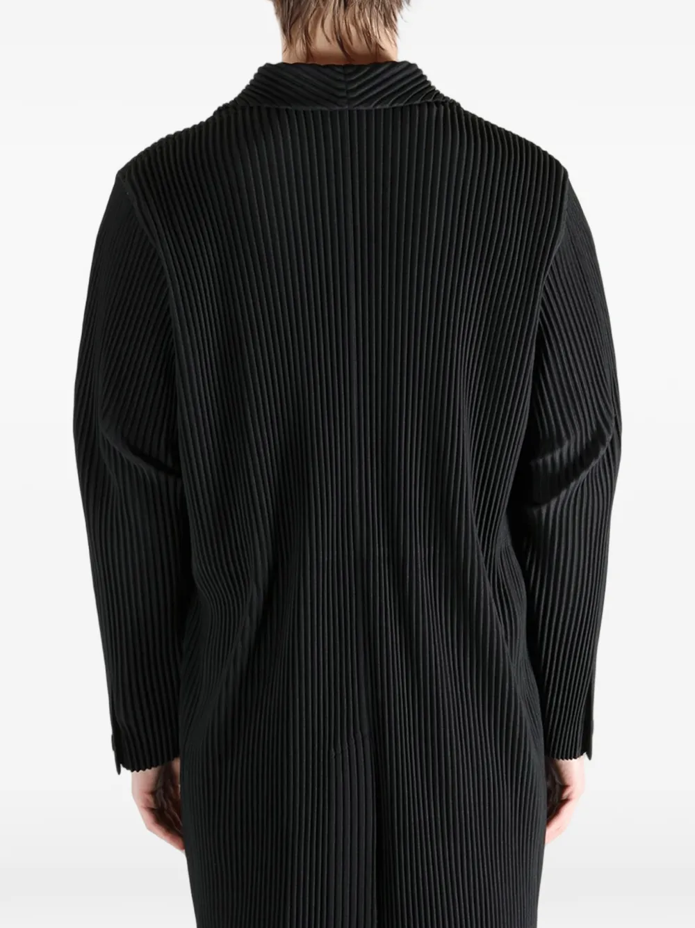 Pleated Buttoned Coat