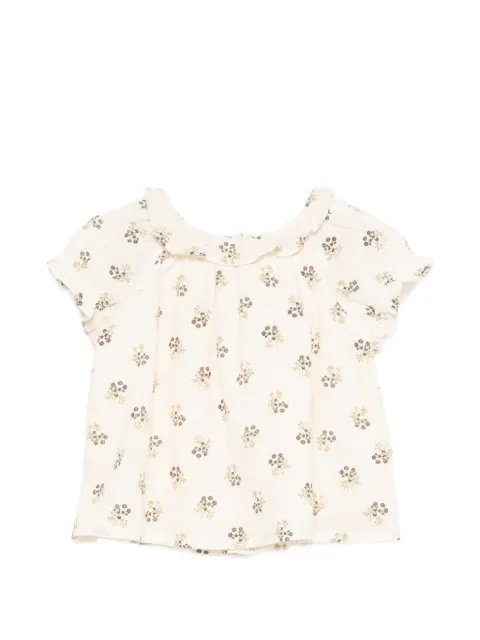 Bonpoint Gerüschtes Lara Oberteil mit Blumen-Print