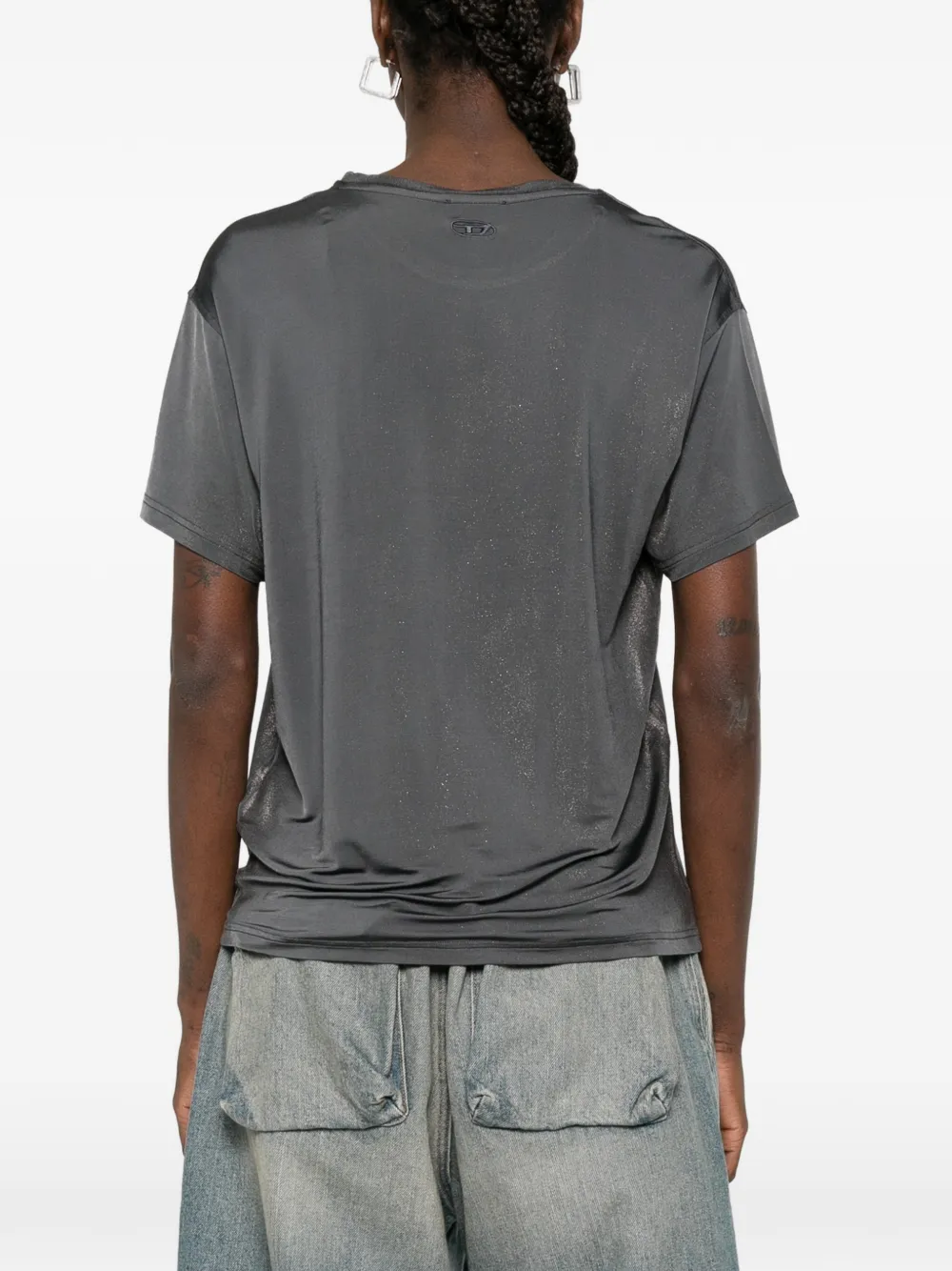 Diesel T-shirt met ronde hals Grijs