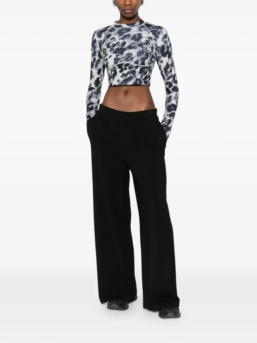 adidas by Stella McCartney Top met dierenpatroon Grijs