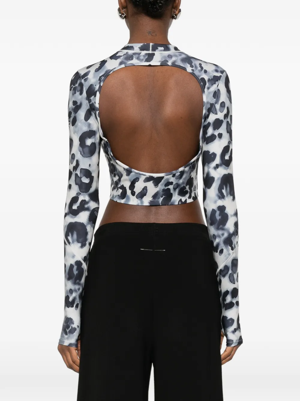 adidas by Stella McCartney Top met dierenpatroon Grijs