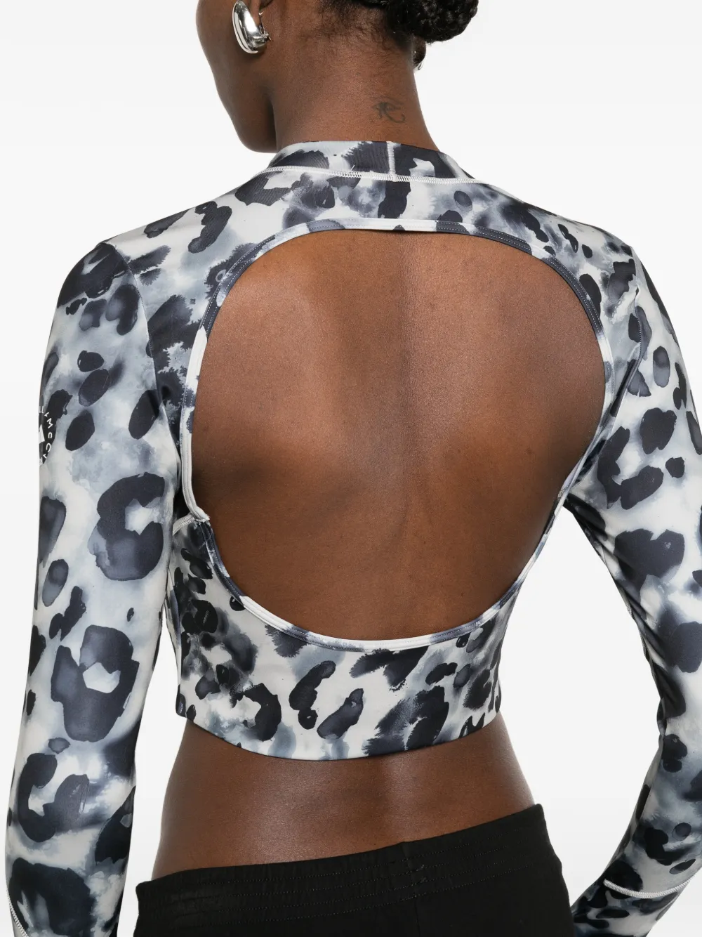 adidas by Stella McCartney Top met dierenpatroon Grijs