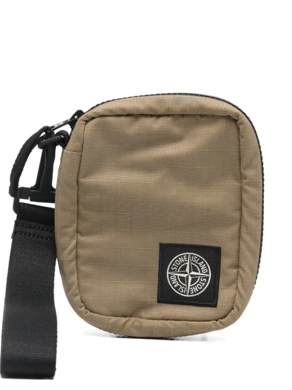 Stone Island 9200027 Double Coated Cotton Ripstop Wallet in Neutrals