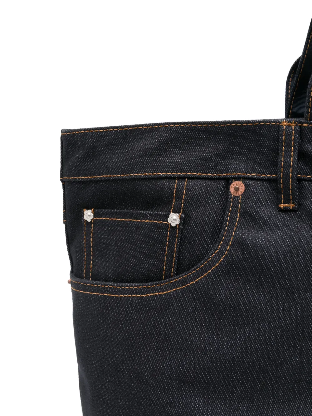 Kenzo Shopper met bloemapplicatie Blauw