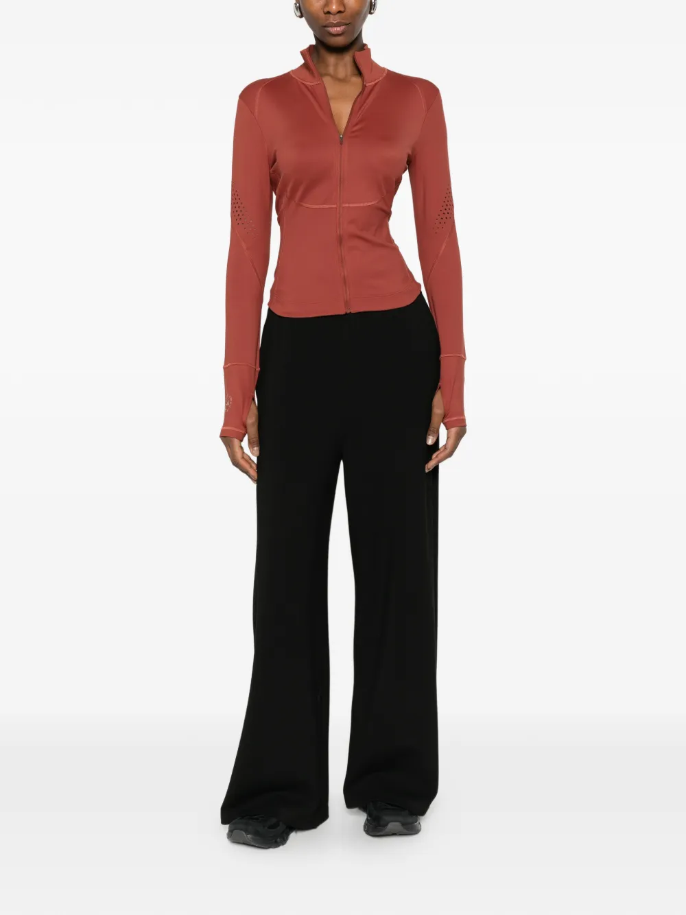 adidas by Stella McCartney Jack met geperforeerd detail Bruin