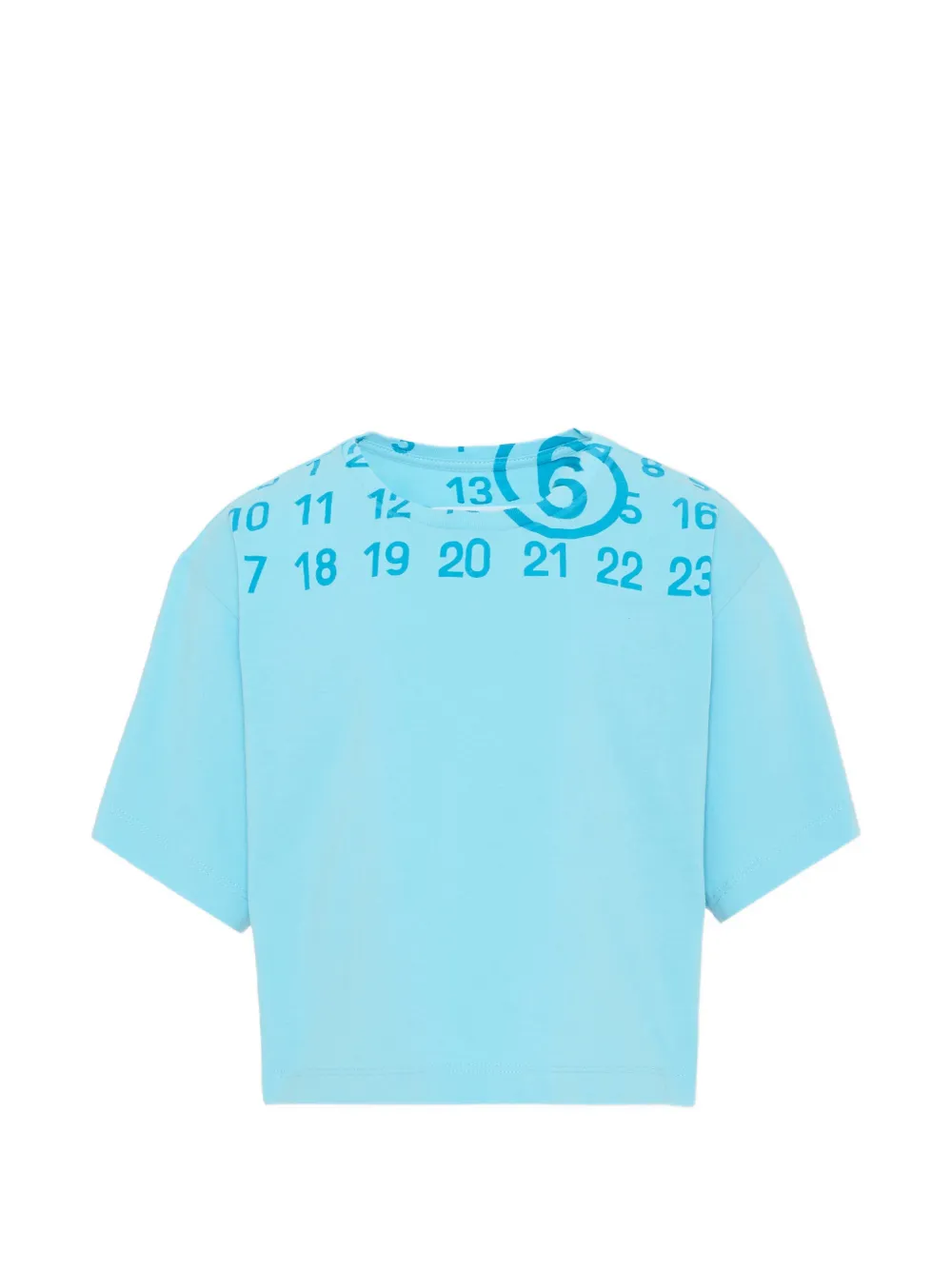 MM6 Maison Margiela Kids short-sleeve printed T-shirt - Blu