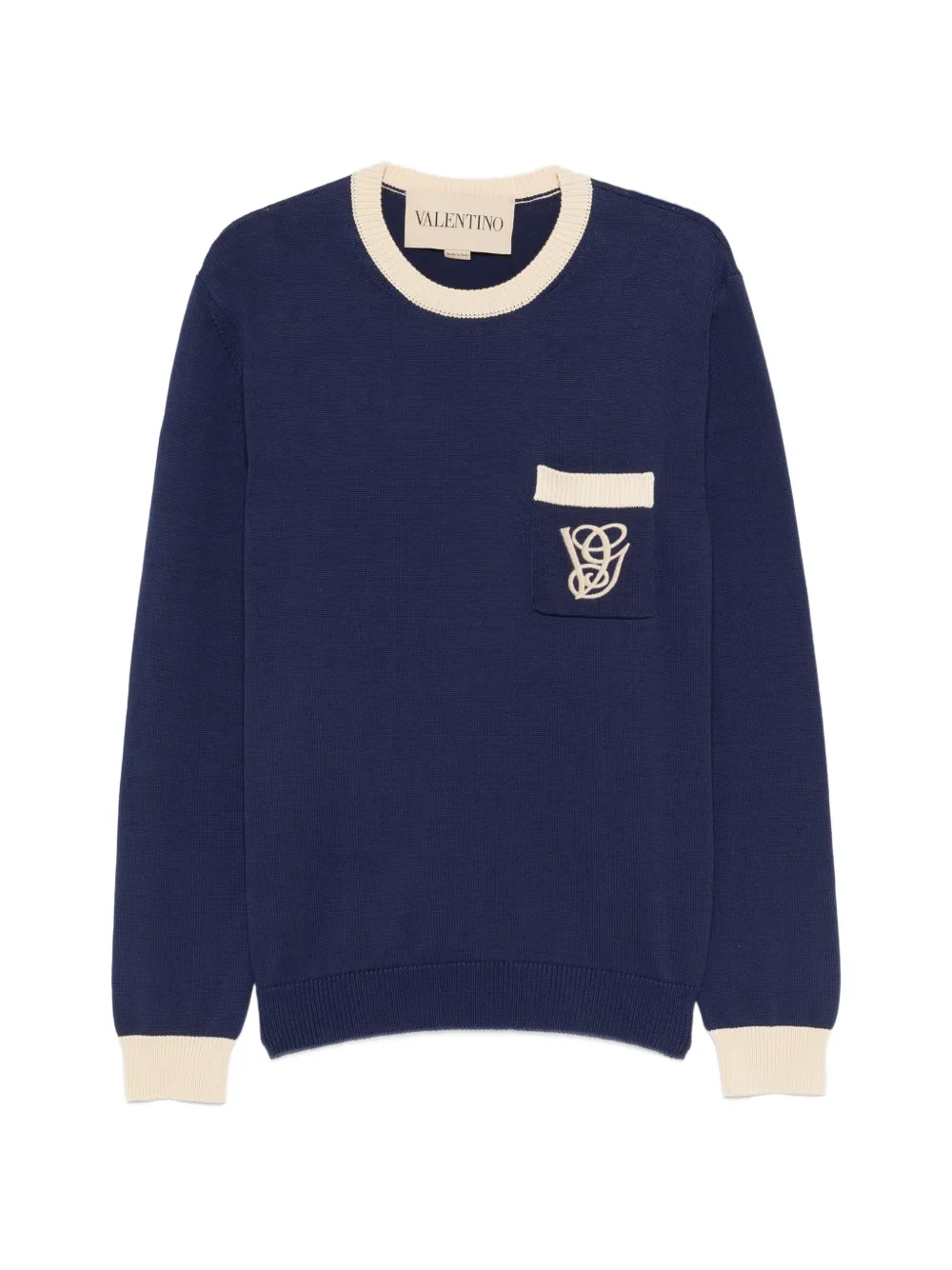 Valentino Garavani Pullover mit Rundhalsausschnitt - Blau