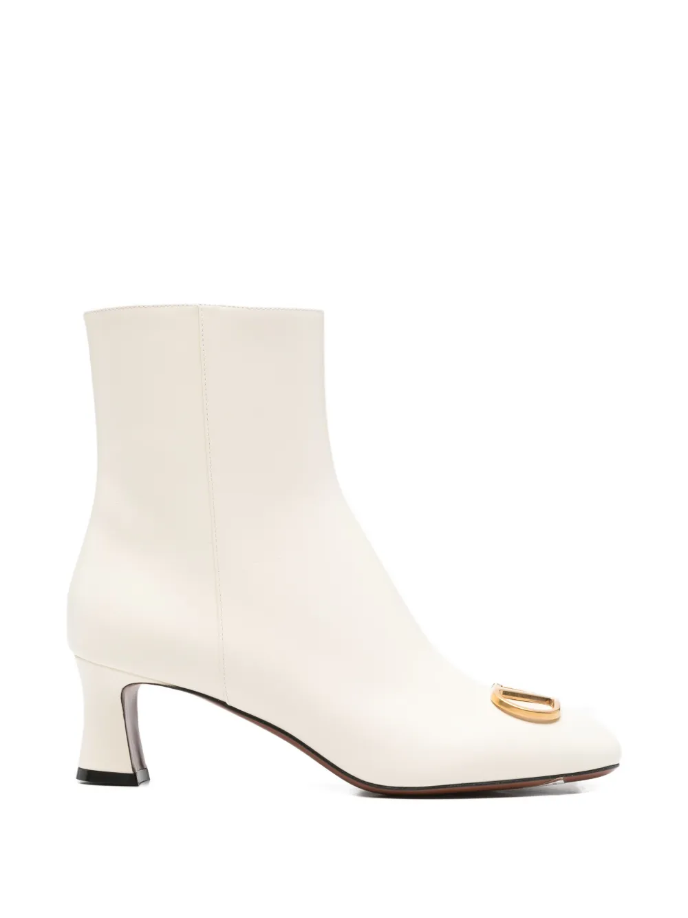 Valentino Garavani logo-plaque boots - Toni neutri