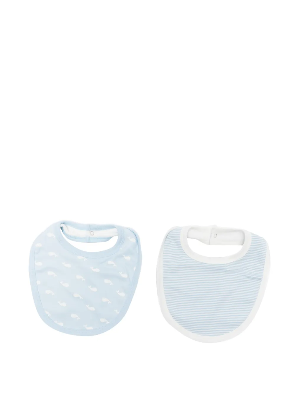 Petit Bateau (set of two) whale striped bib - Blau