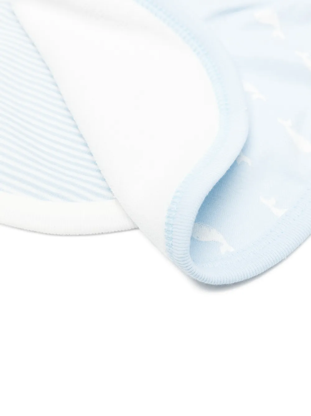 (Set Of Two) Whale Striped Bib