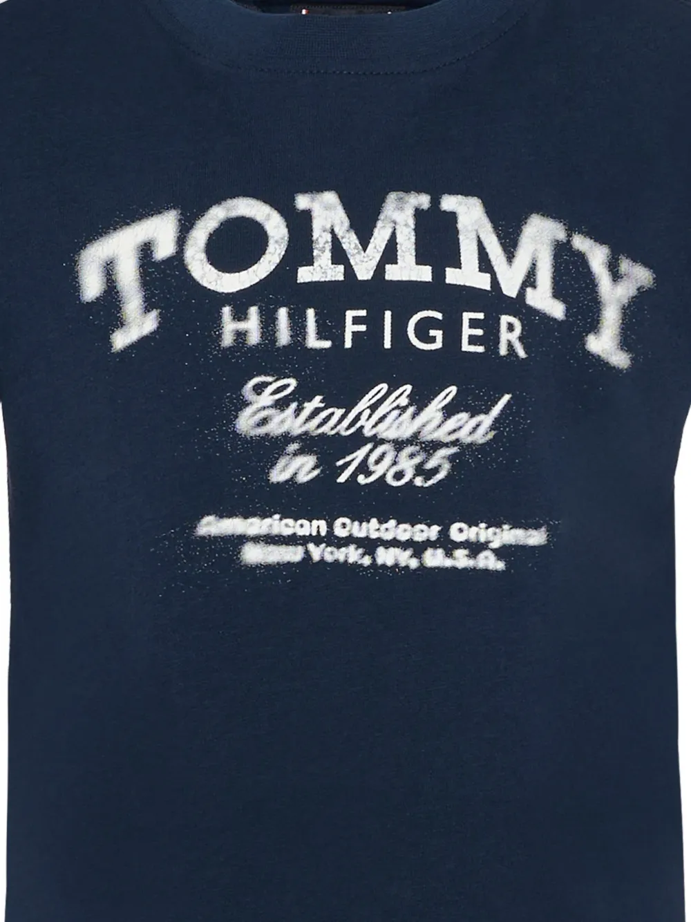 Tommy Hilfiger Junior Katoenen T-shirt Blauw