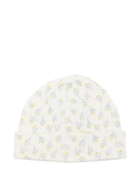 Bonpoint boat-print baby hat