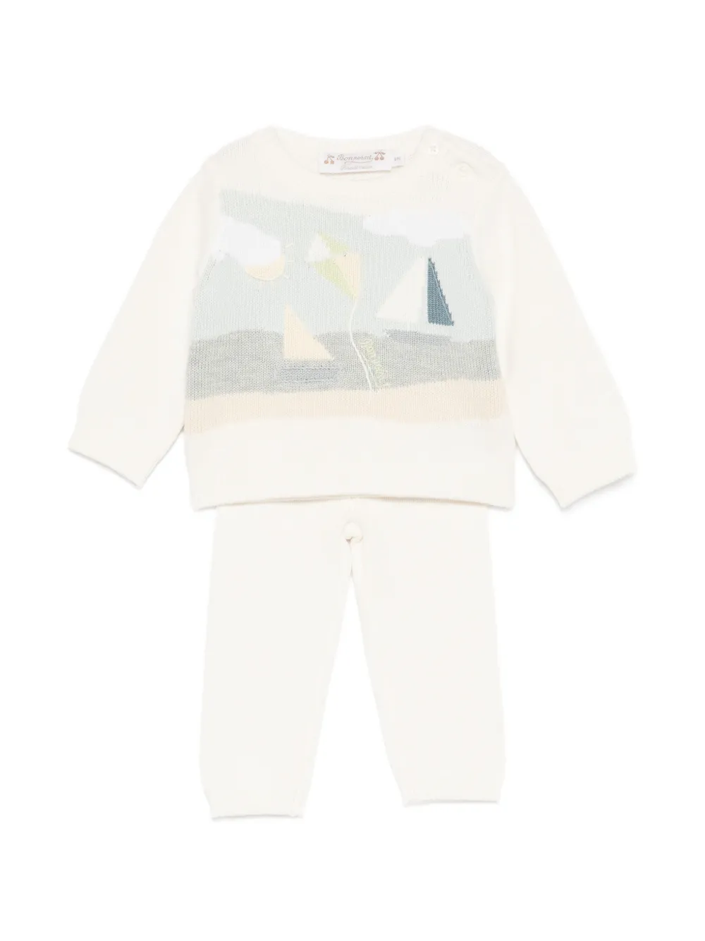 Bonpoint Leandre trousers set - Toni neutri