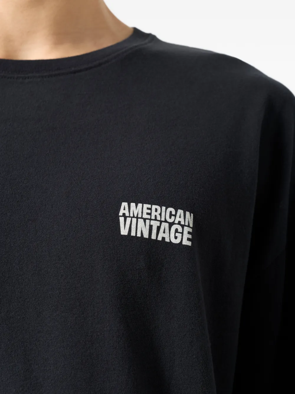 American Vintage Ykobow top met lange mouwen Zwart