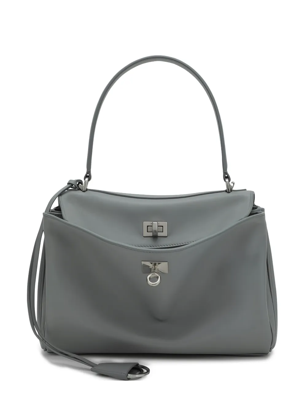 Balenciaga Borsa tote piccola in pelle - Grigio
