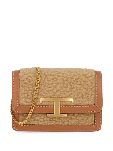 Tod's sac porté épaule T Timeless en peau lainée