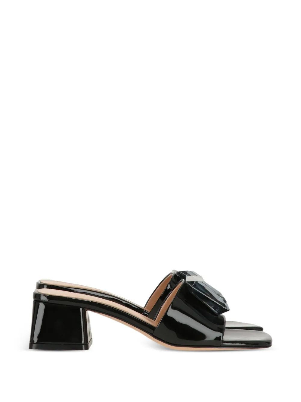 Gianvito Rossi stone-embellishment sandals Zwart