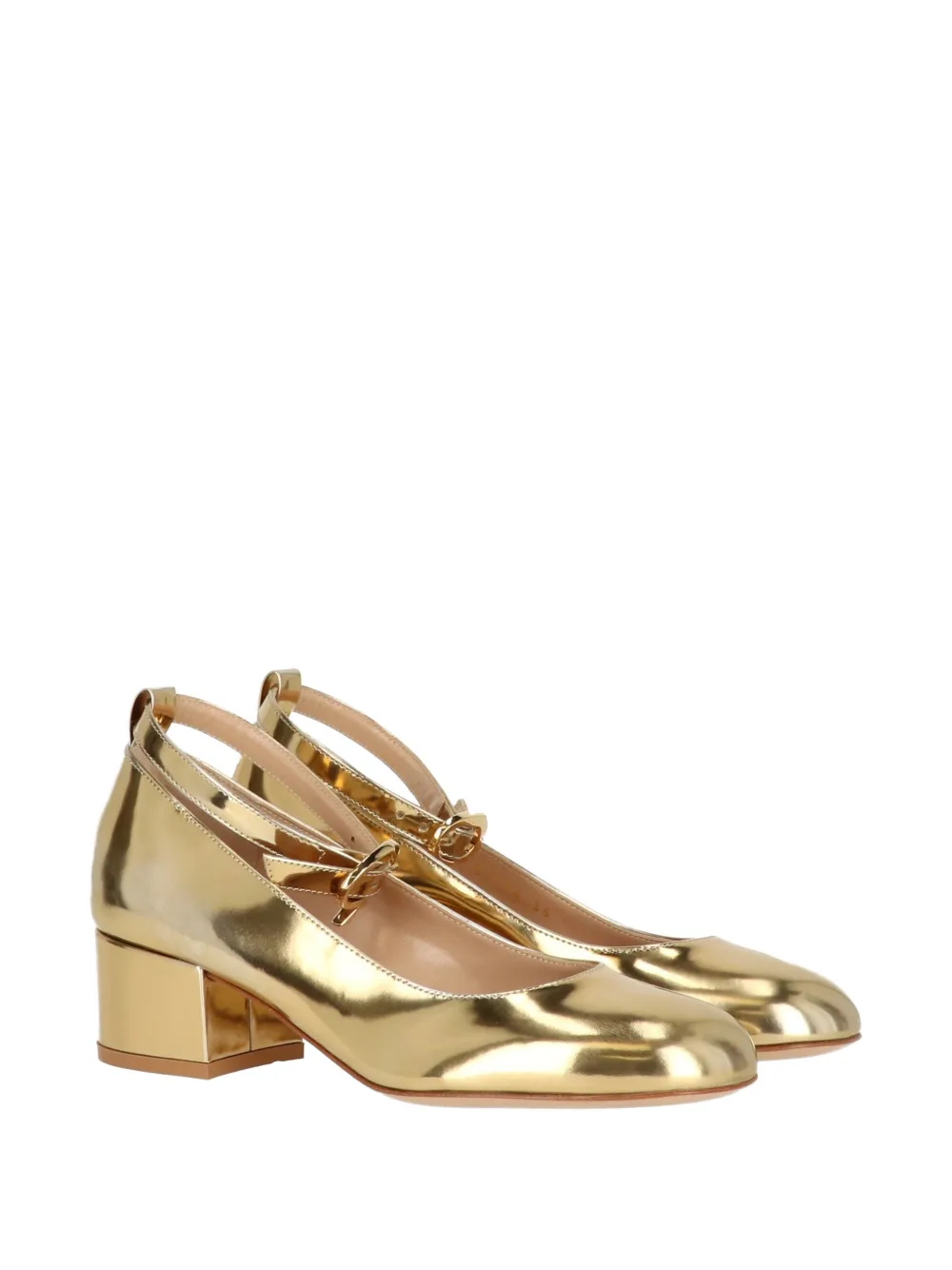 Gianvito Rossi ankle-strap pumps Goud