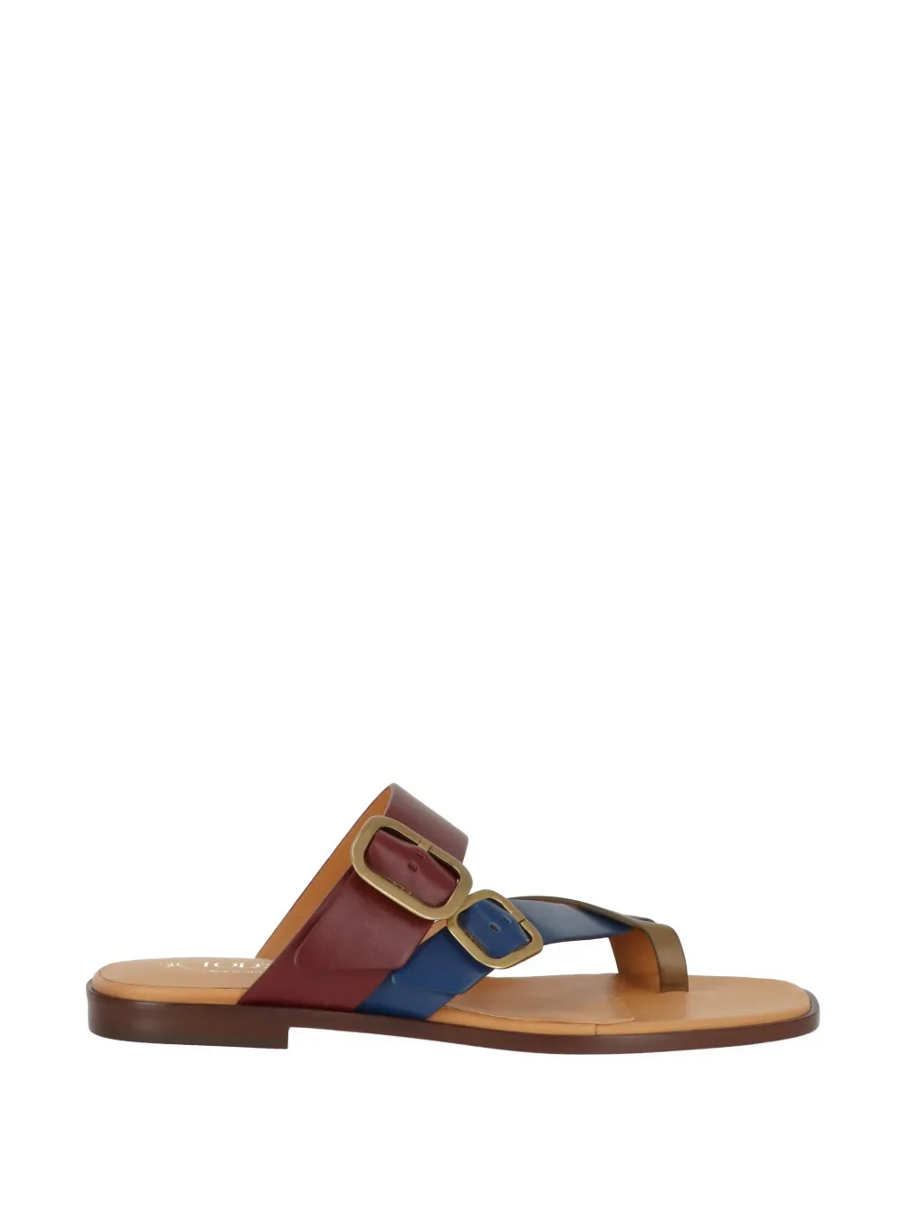 Tod's buckle-fastening leather sandals - Braun