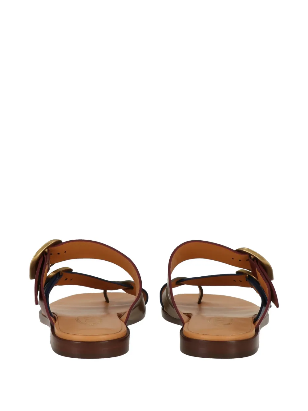 Tod's buckle-fastening leather sandals Bruin