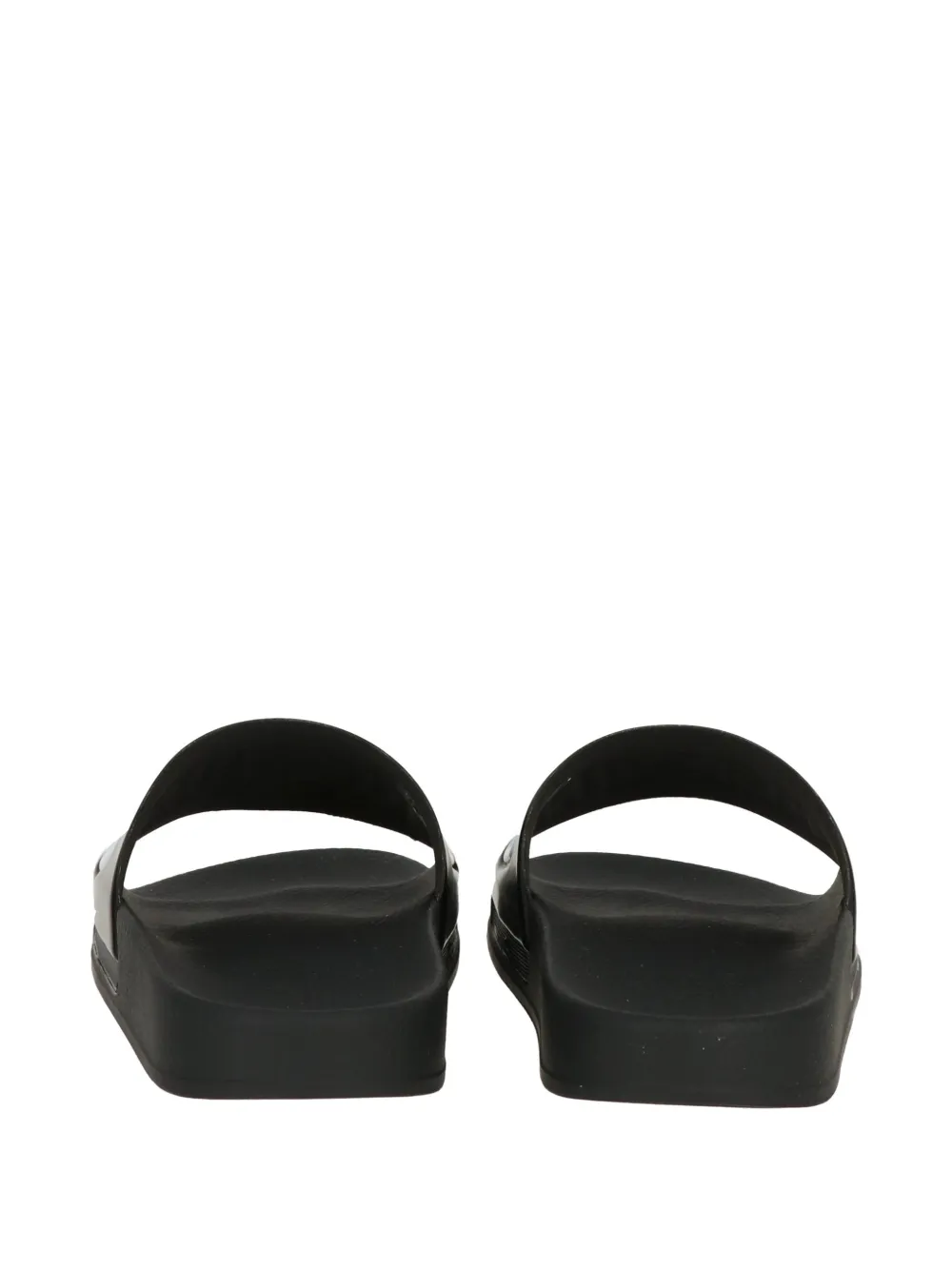 Moschino logo-lettering slides Zwart