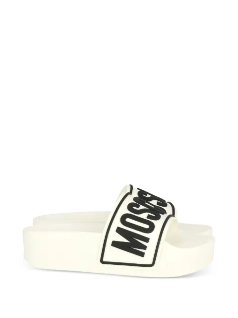 Moschino logo slide sandal