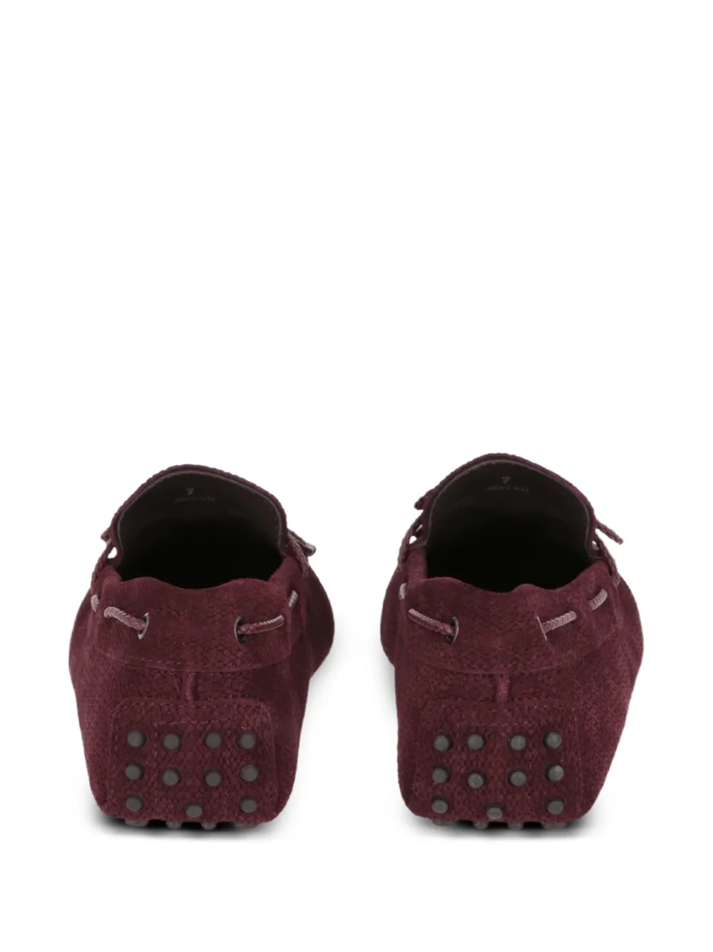 Tod's Suède loafers met strik detail Rood