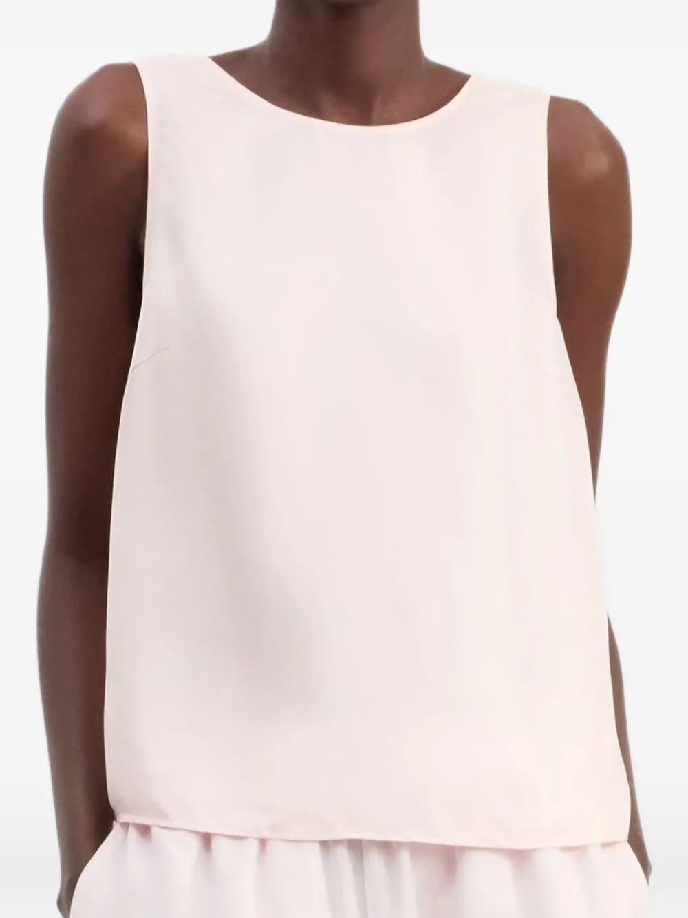 LouLou de Saison Gem gedrapeerde mouwloze top Roze