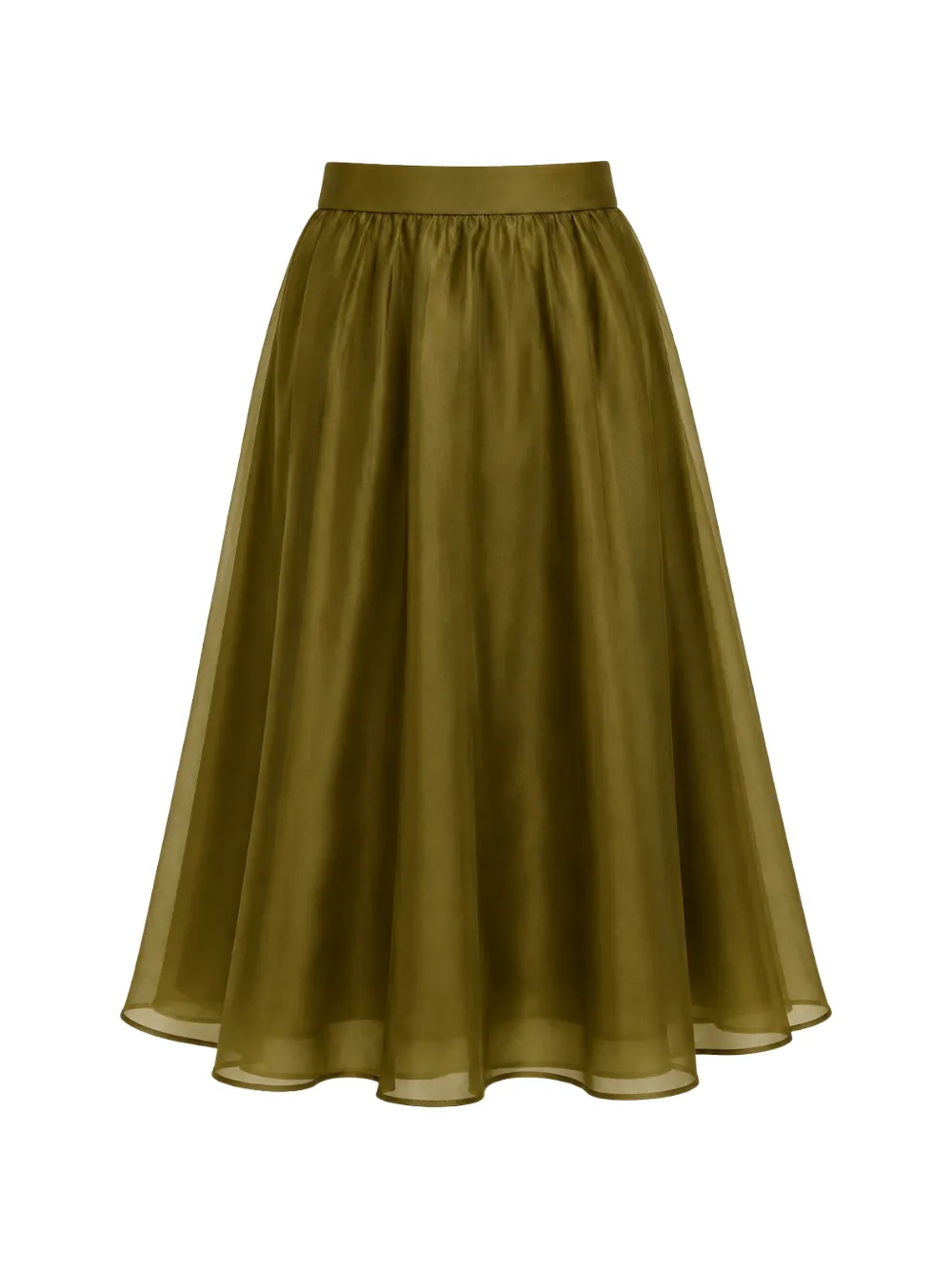 Max Mara pleated silk skirt - Verde