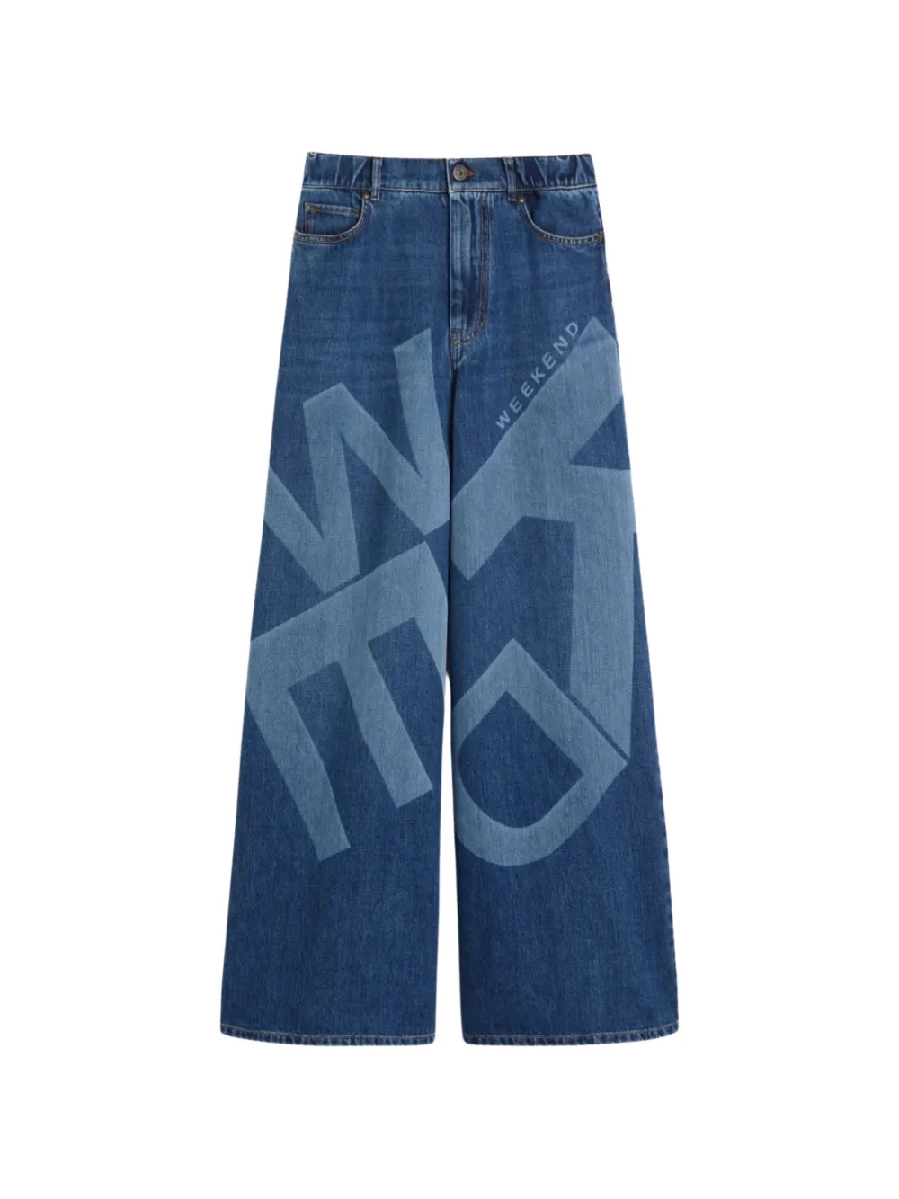 Weekend Max Mara logo-print jeans - Blu