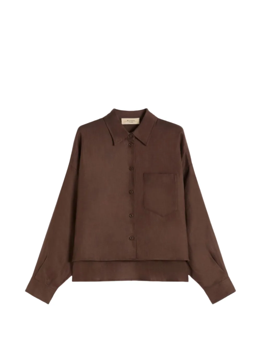 Weekend Max Mara chest-pocket linen jacket - Marrone