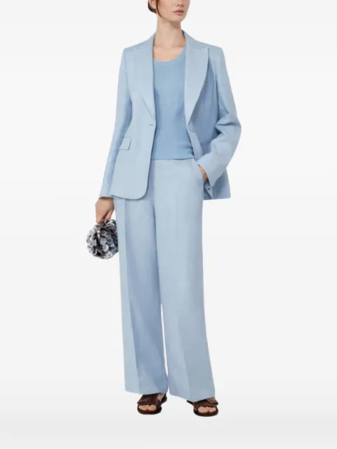 Weekend Max Mara blazer en lin à simple boutonnage