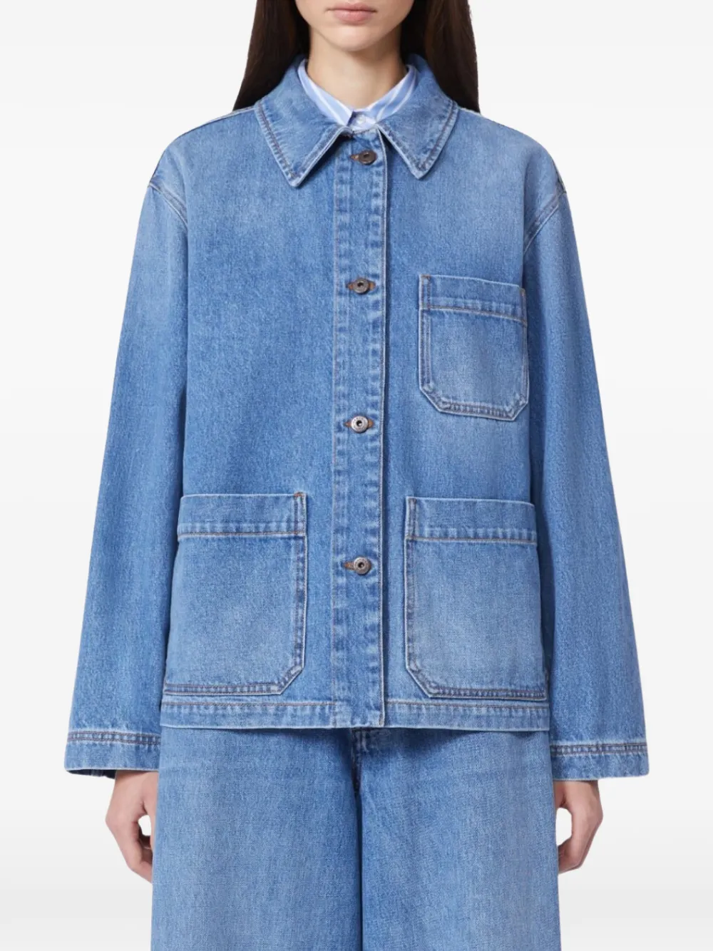  Weekend Max Mara Pocket Jacket - Blue 