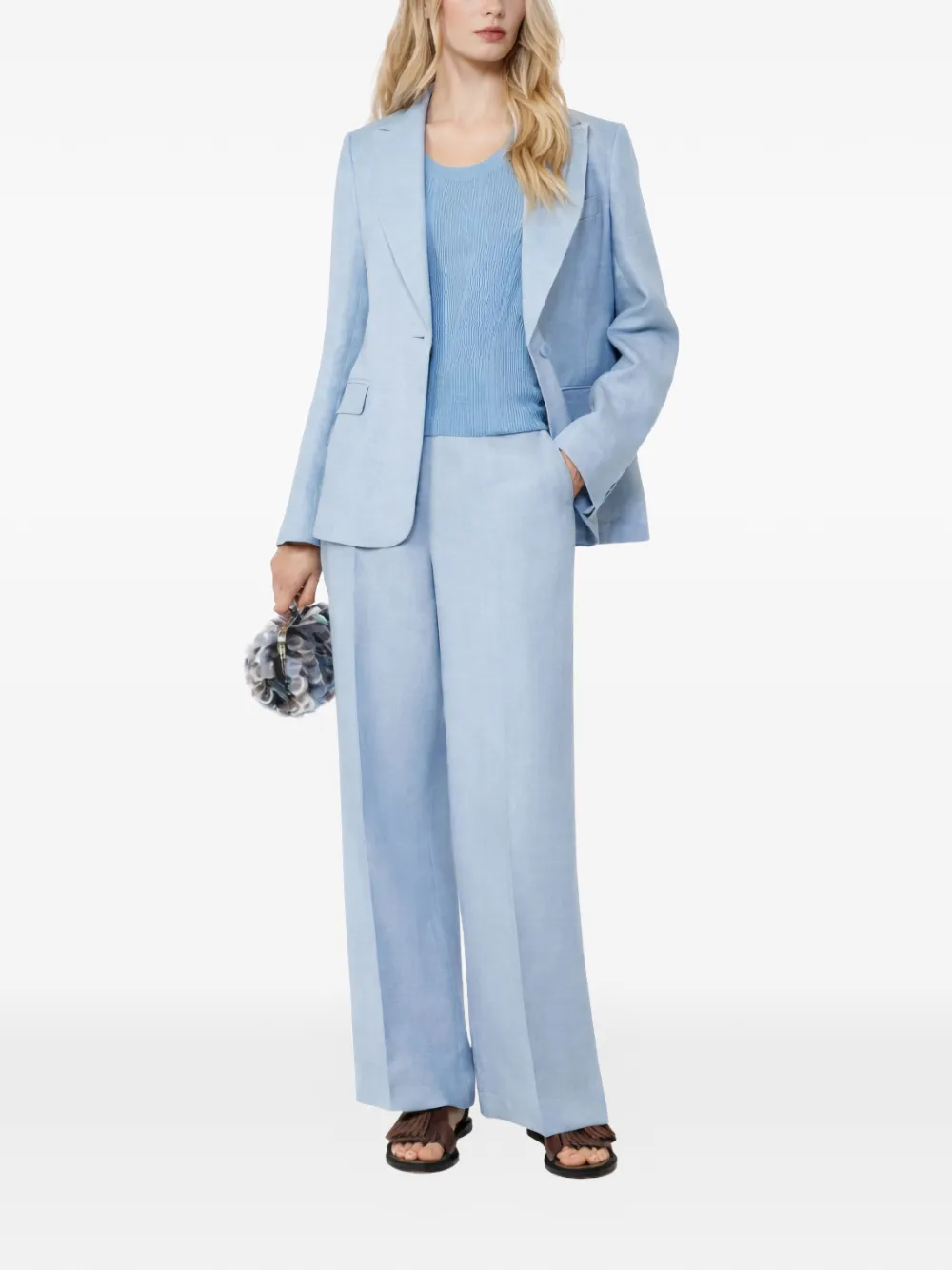  Weekend Max Mara Clear Denim Trousers - Blue 